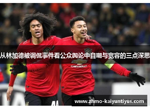 从林加德被调侃事件看公众舆论中自嘲与宽容的三点深思 从林加德被调侃事件看公众舆论中自嘲与宽容的三点深思